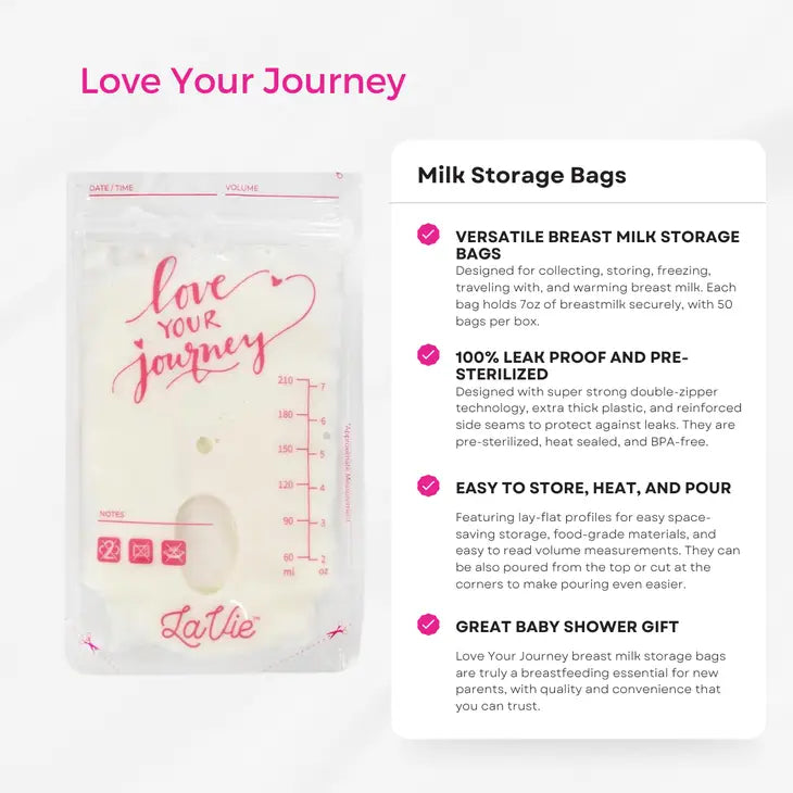 Love Your Journey Milk Storage Bags